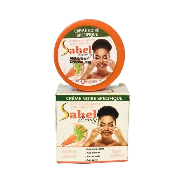 Sahel Beauty Crème Noire Spécifique à l’huile de carotte – Le secret d’une peau éclatante et uniforme