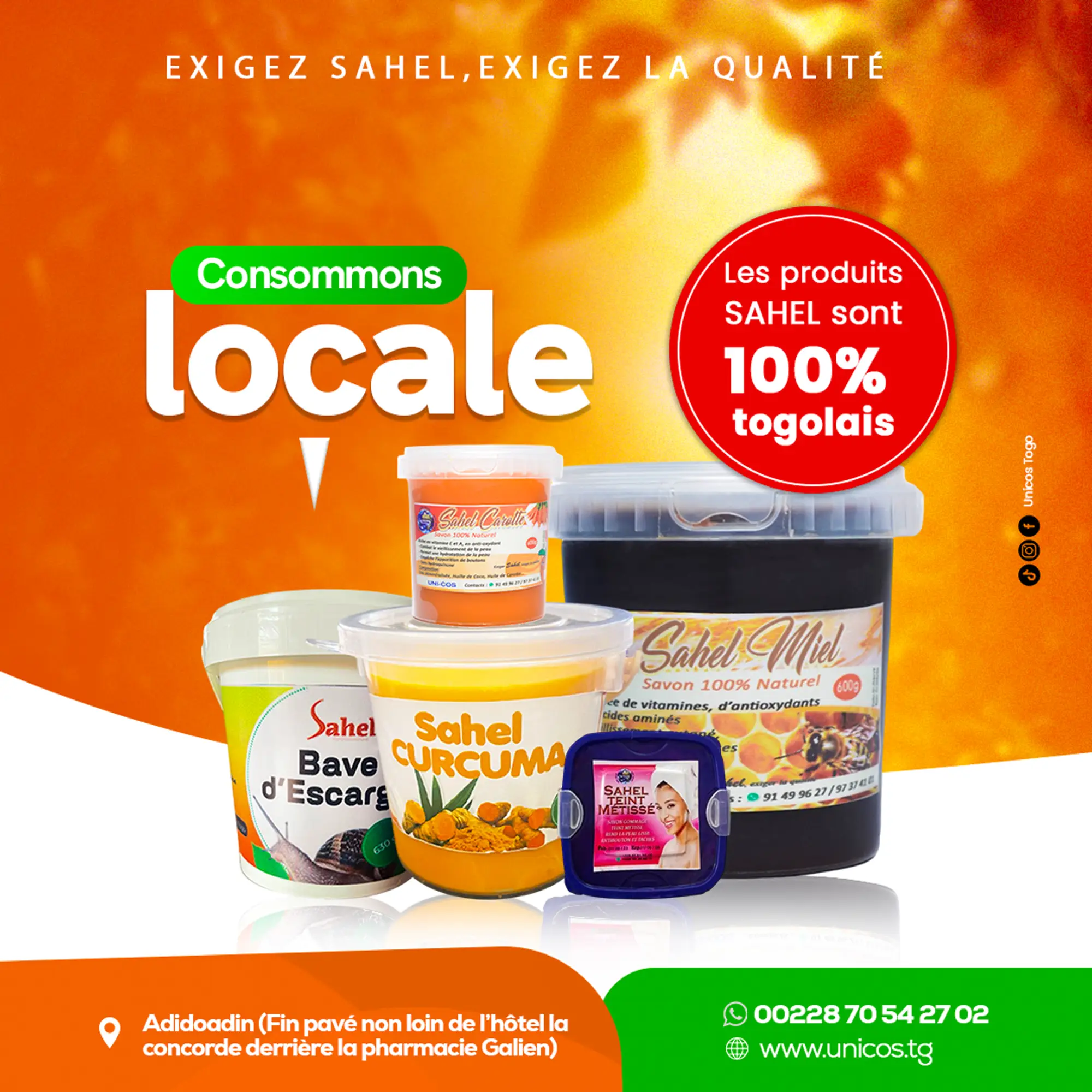 Exigez Sahel, Exigez la Qualité : Un Voyage au Cœur des Produits Locaux 100% Togolais