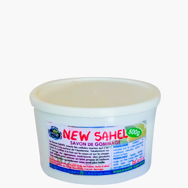 Savon de Gommage NEW SAHEL – Le secret d’une peau douce, propre et éclatante