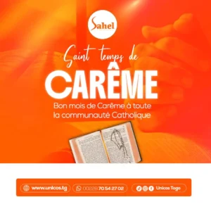 Bon mois de Carême à toute la communauté catholique