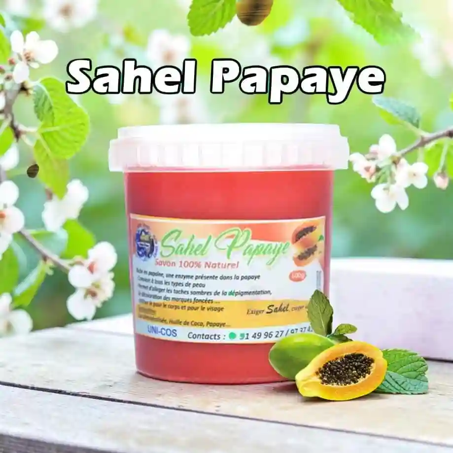 Savon Sahel Papaye – Éclat naturel et peau lumineuse à petit prix