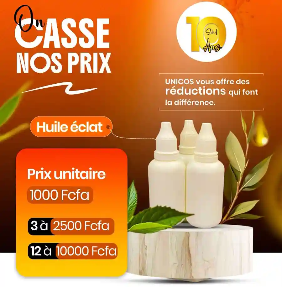 On casse nos prix ! Profitez des offres exceptionnelles sur l'Huile Éclat de UNICOS