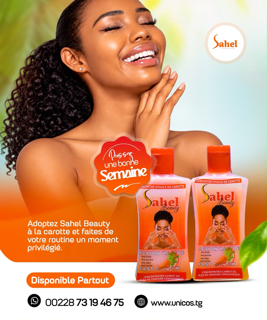 Sahel Beauty à l’huile de carotte : votre routine beauté au Togo
